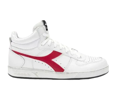 DIADORA Magic Basket Demi Icona "White/Chili Pepper"