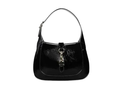 GUCCI Jackie Small Shoulder Bag Patent Leather "Black"