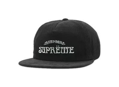 Supreme Champagne Corduroy 5-Panel "Black"