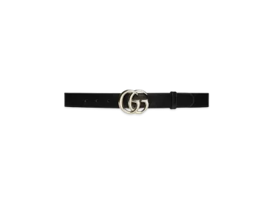GUCCI GG Marmont Thin Belt "Black"