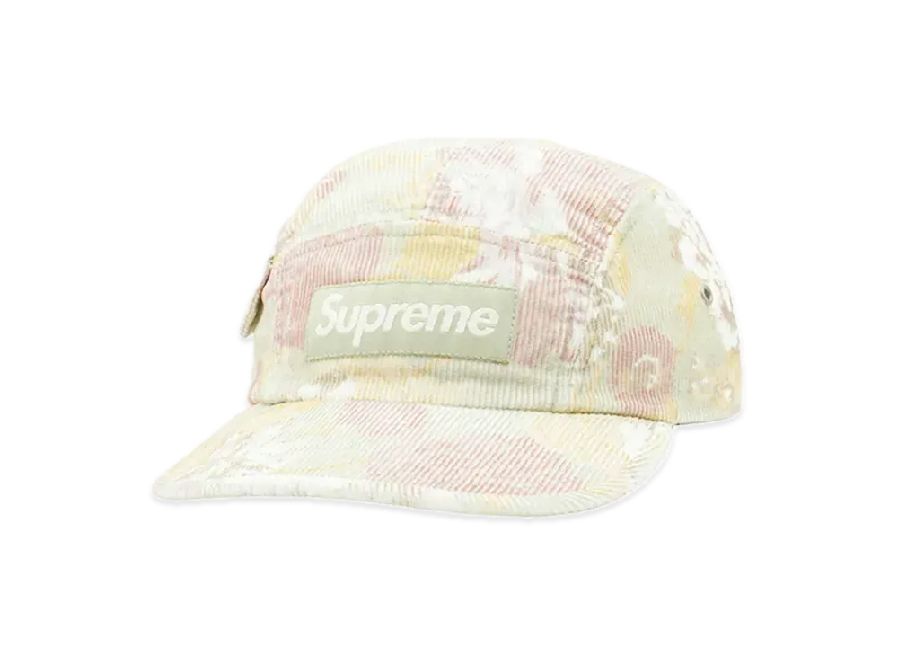 Supreme Corduroy Pocket Camp Cap "Floral"