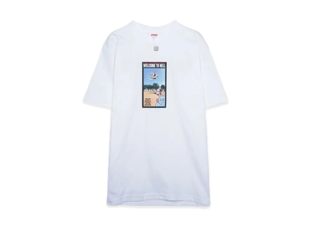 Supreme x Toy Machine Welcome To Hell Tee "White"