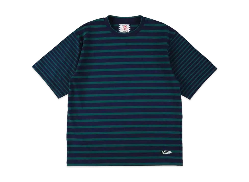 SON OF THE CHEESE Odd Border TEE "NAVY"