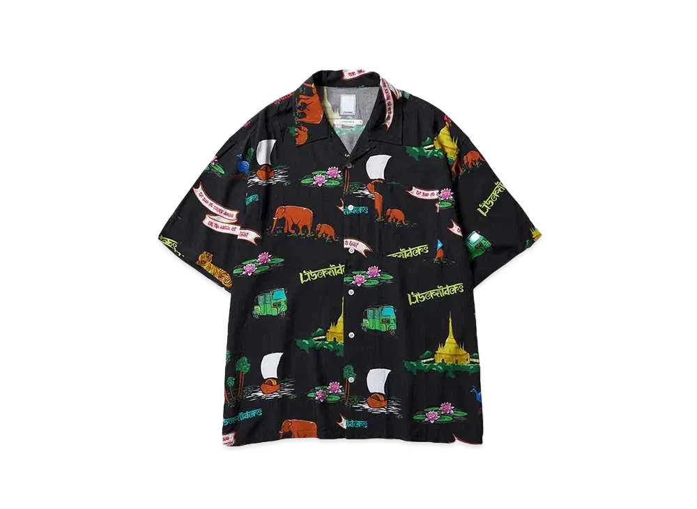 Liberaiders RAYON ALOHA SHIRT "BLACK"
