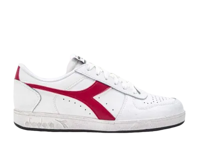 DIADORA Magic Basket Low Icona "White/Chili Pepper"