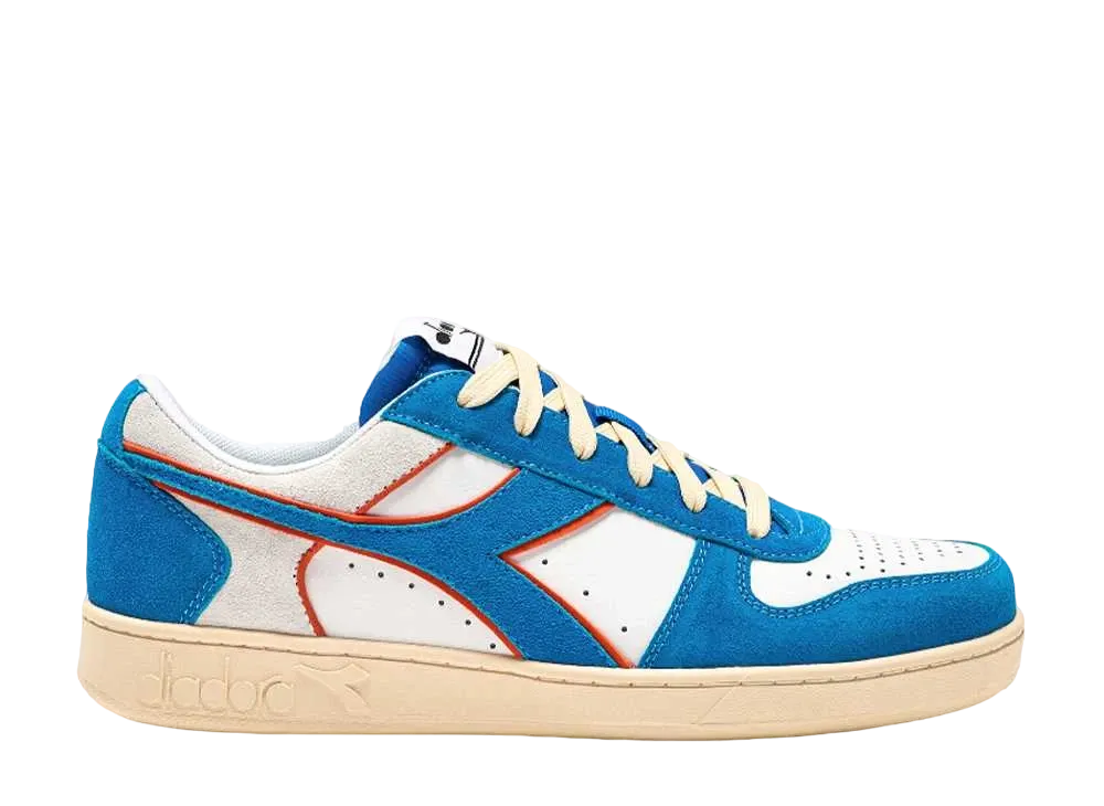 ディアドラ マジックバスケット ロー スウェード レザー "ロイヤル/ホワイト"