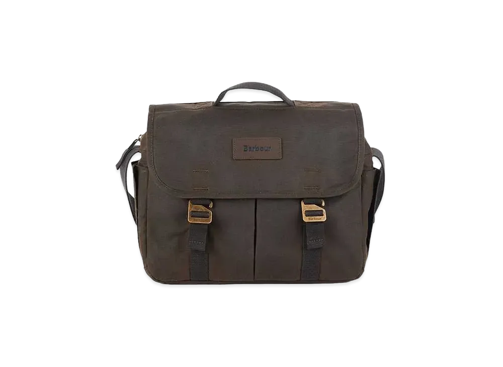Barbour Wax Satchel "Olive"