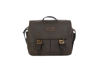 Barbour Wax Satchel "Olive"
