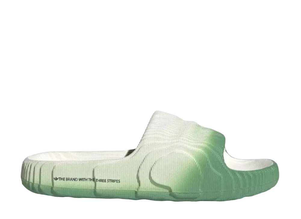 アディダス オリジナルス アディレッタ22 スライド "アイボリー/プリラブドグリーン/コアブラック"
