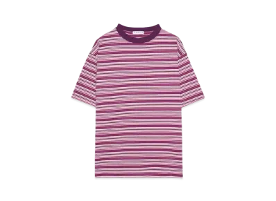 F-LAGSTUF-F STRIPE Tee "BURGUNDY"