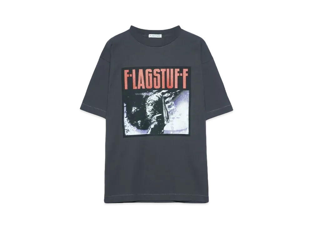 F-LAGSTUF-F "hair ornaments"Tee "BLACK"
