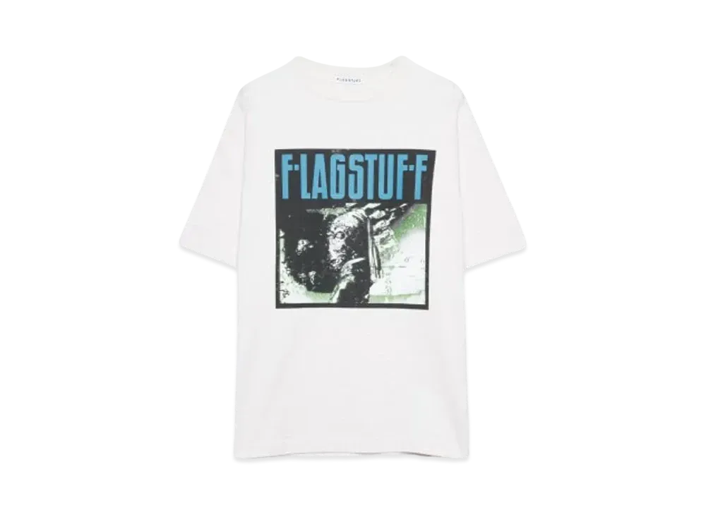 F-LAGSTUF-F "hair ornaments"Tee "WHITE"