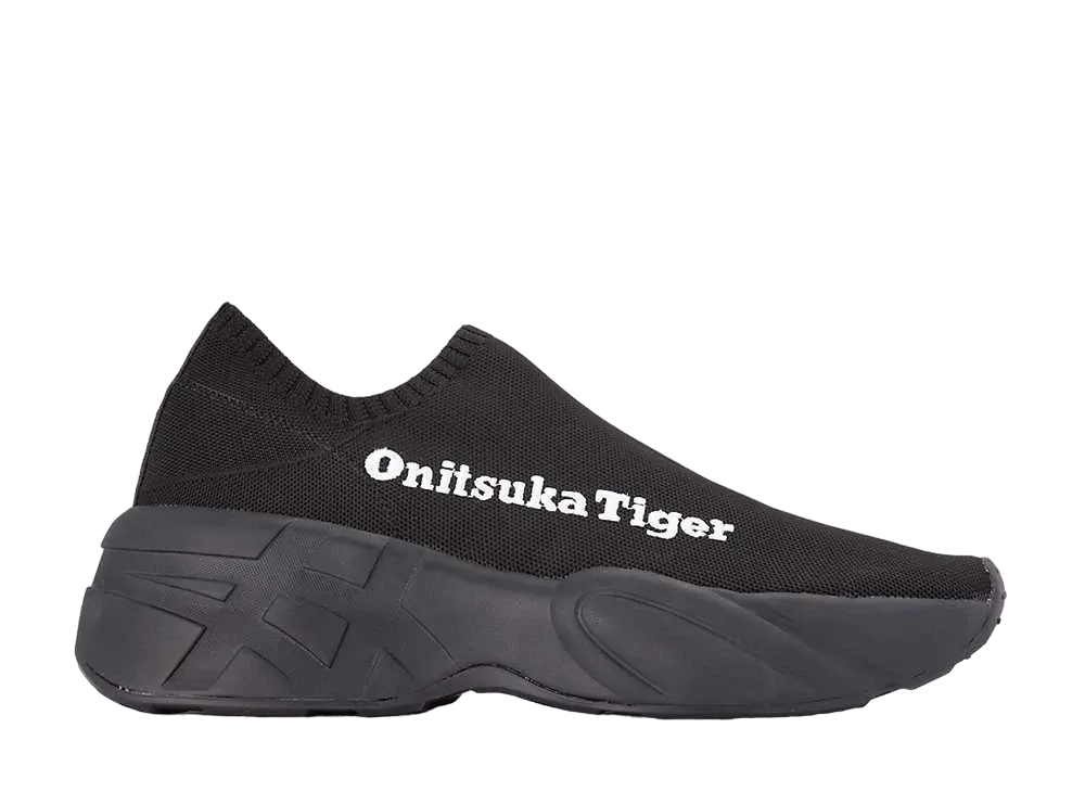 オニツカタイガー Pトレーナー ニット ロー "ブラック"