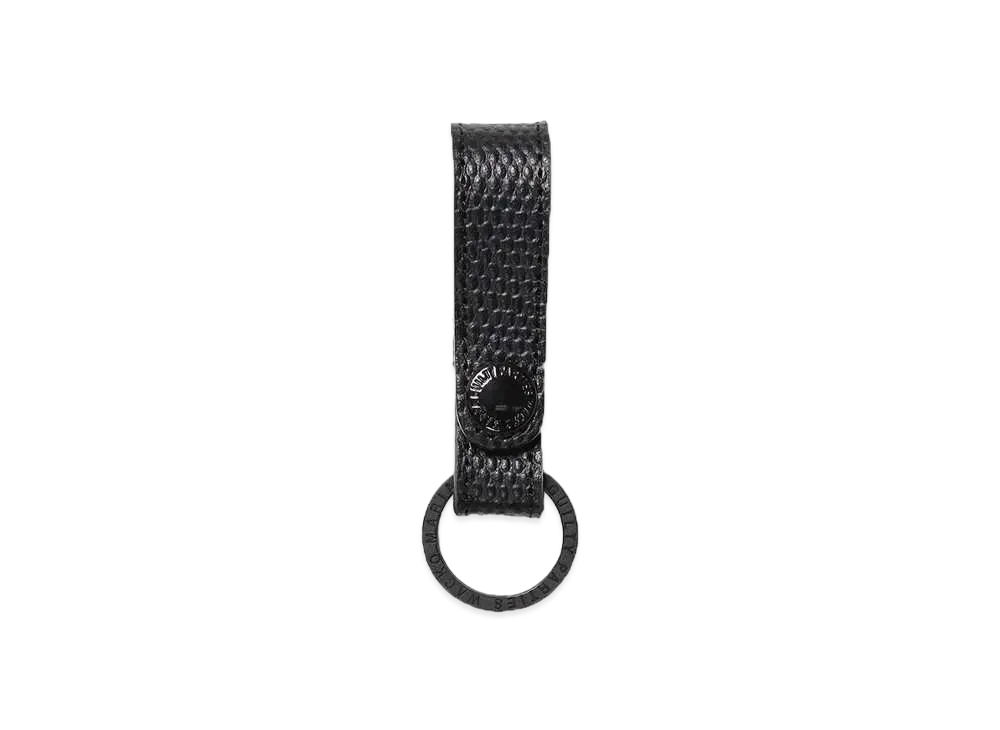 WACKO MARIA Emboss Leather Key Holder "Lizard / Black"
