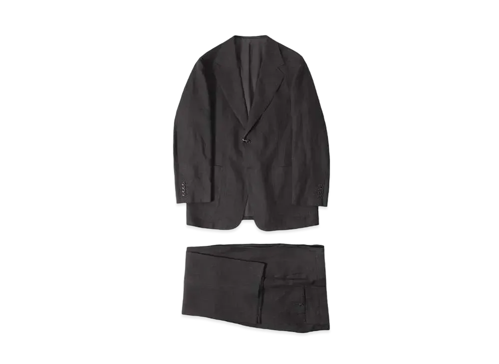 COMOLI Linen Suit "Charcoal"