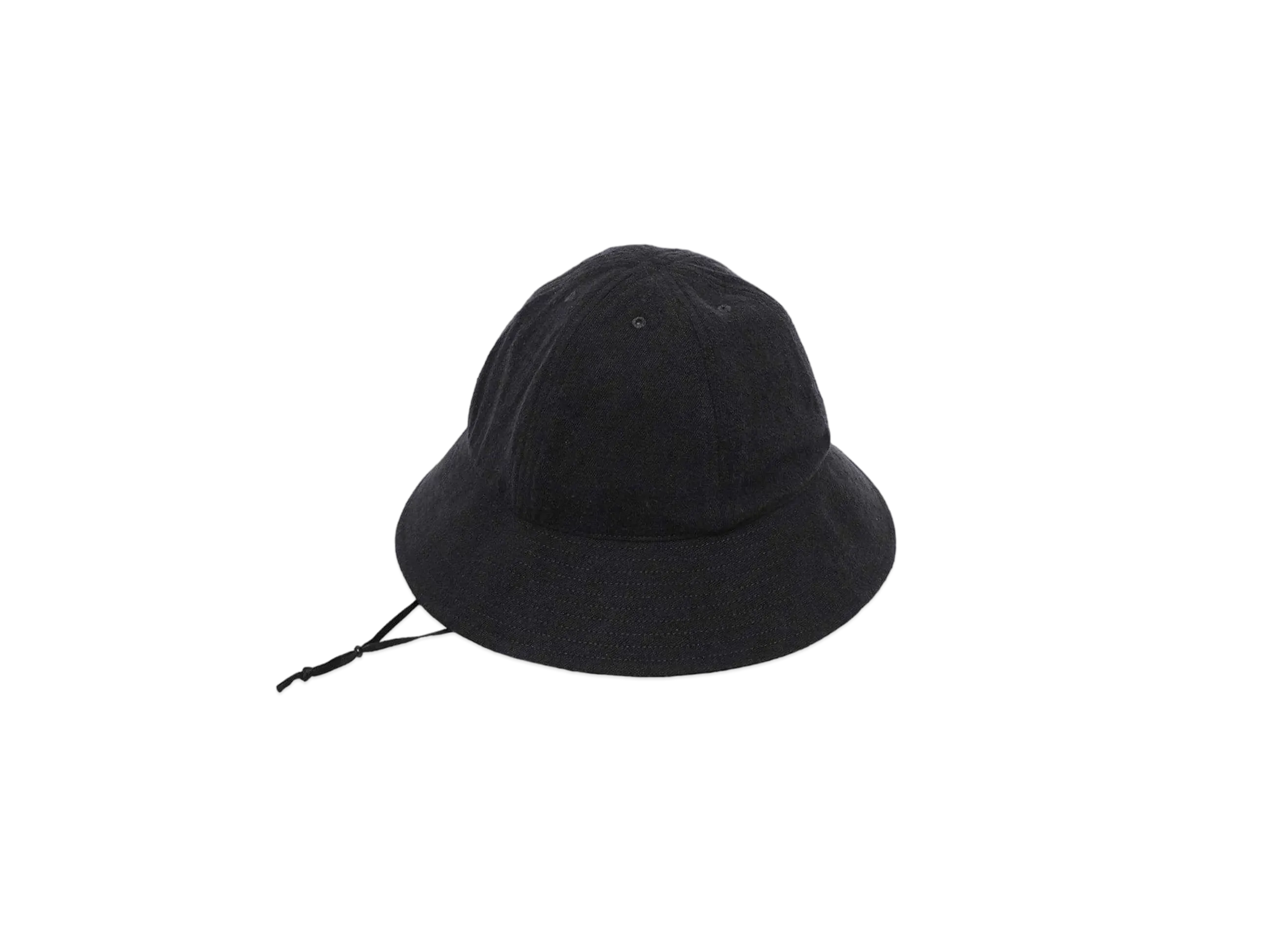 COMOLI Silk Nep Hat "Black"