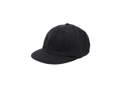 COMOLI Silk Nep Cap "Black"