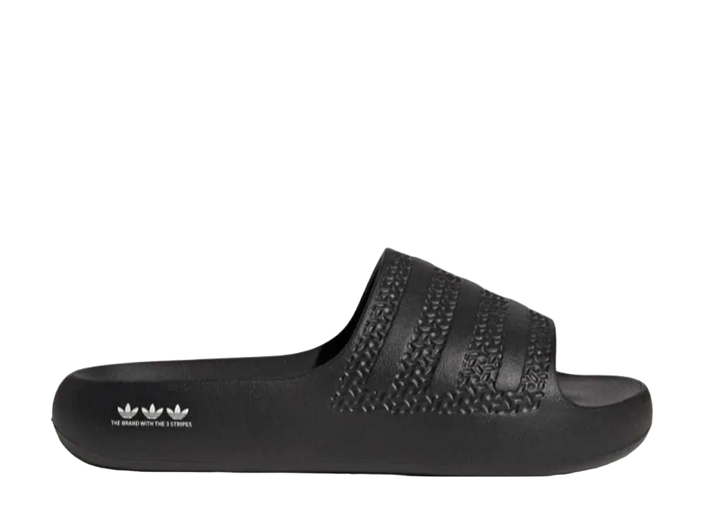アディダス オリジナルス アディレッタ アヨン スライド "コアブラック/クラウドホワイト"