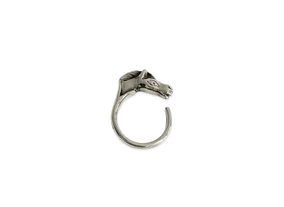 Hermes Cheval Horse Ring "Silver"