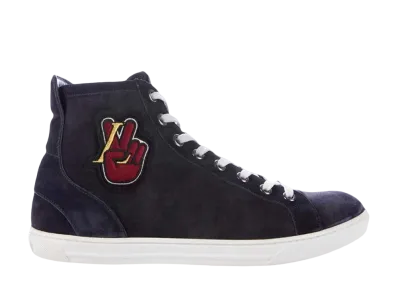 Louis Vuitton Suede High 'Peace Sign' "Blue"