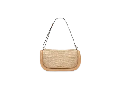 JW ANDERSON Bumper 15 Raffia Shoulder Bag "Natural"