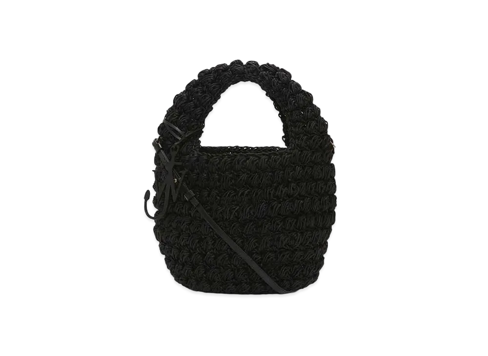 JW ANDERSON Popcorn Shoulder Bag "Black"