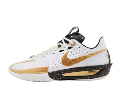 Nike GT Cut 3 "White/Black/Metallic Gold"