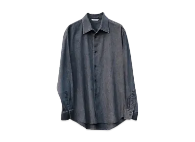 AURALEE for ÉDIFICE Selvedge Light Denim Shirt "Black"