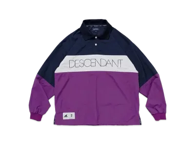 DESCENDANT Puba Nylon LS Shirt "Navy"