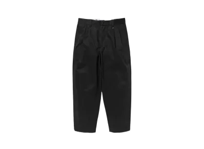DESCENDANT DC-3 Organic Cotton Twill Trousers "Black"