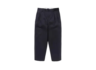 DESCENDANT DC-3 Organic Cotton Twill Trousers "Navy"