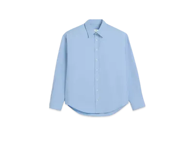 AMI PARIS Cotton Oxford AMI DE COEUR Shirt "Cashmere Blue "