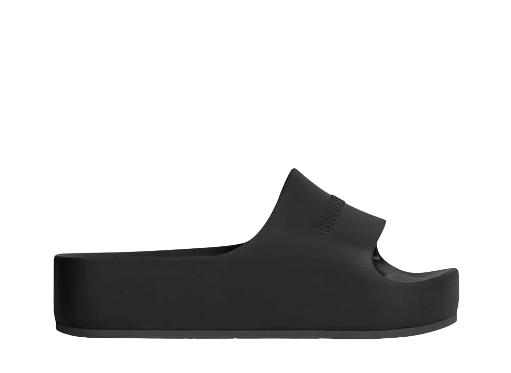 BALENCIAGA Women's Chunky Slide Sandal in Rubber "Black"