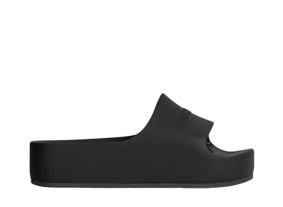 BALENCIAGA Women's Chunky Slide Sandal in Rubber "Black"