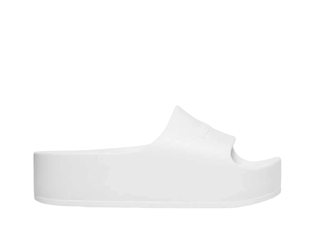 BALENCIAGA Women's Chunky Slide Sandal in Rubber "White"