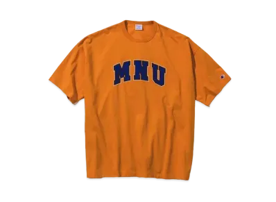 Champion x BEAMS by MIN-NANO Logo Tee "Orange"