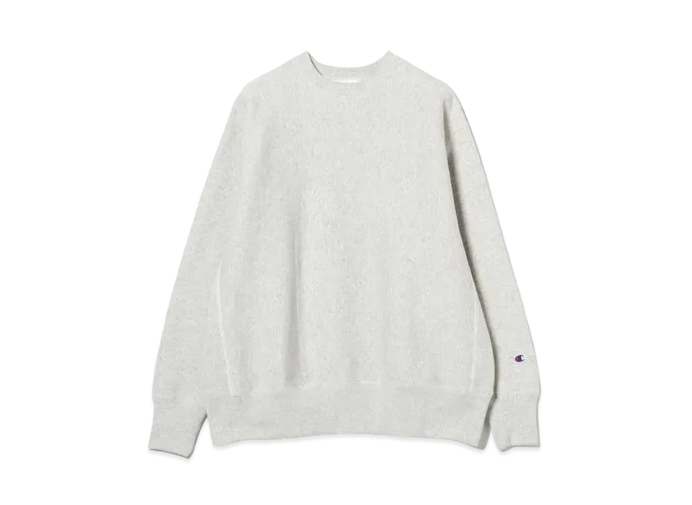 Champion x BEAMS by MIN-NANO Crew Neck Sweatshirts "Silver Gray"