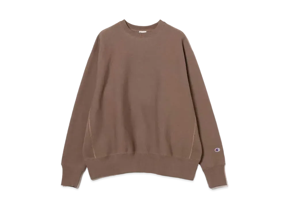 Champion x BEAMS by MIN-NANO Crew Neck Sweatshirts "Medium Brown"