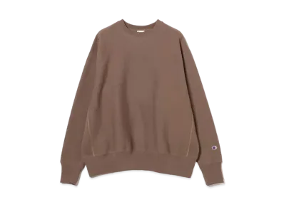 Champion x BEAMS by MIN-NANO Crew Neck Sweatshirts "Medium Brown"