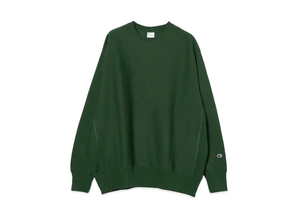 Champion x BEAMS by MIN-NANO Crew Neck Sweatshirts "Green"