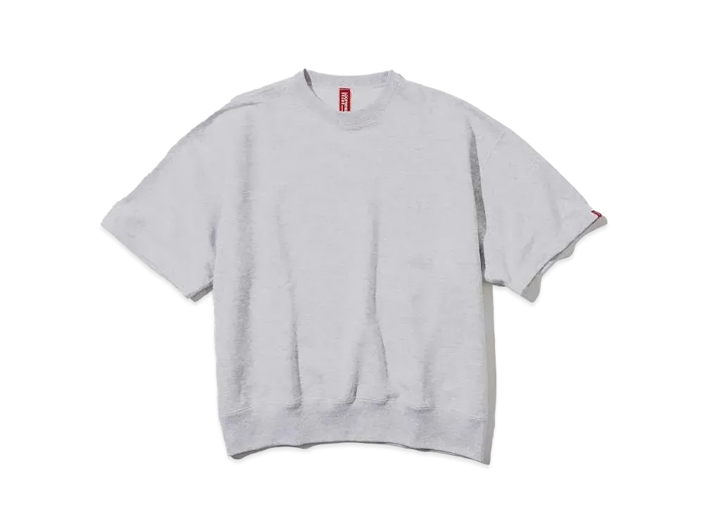 LOOPWHEELER x BEAMS JAPAN Short Sleeve Crew Sweatshirts "Gray"