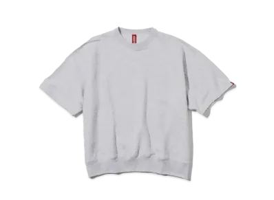 LOOPWHEELER x BEAMS JAPAN Short Sleeve Crew Sweatshirts "Gray"