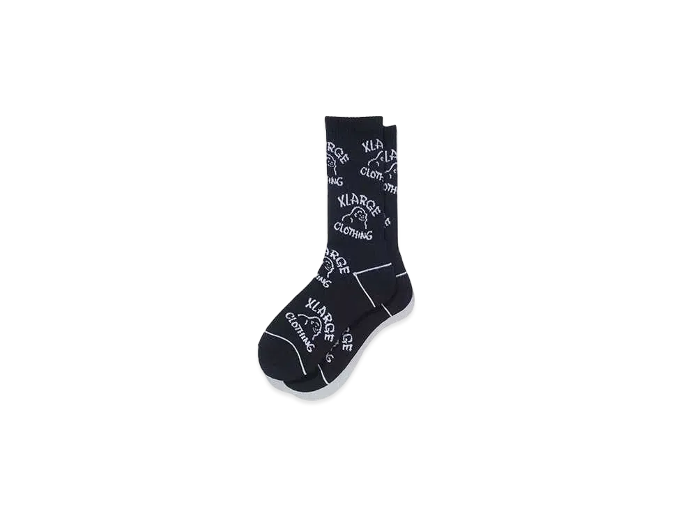 XLARGE DRAWING OG SOCKS "BLACK"