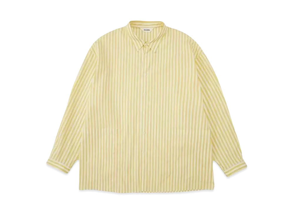 DIGAWEL Side Pocket Long Sleeve Shirt 1 Stripe "Yellow"