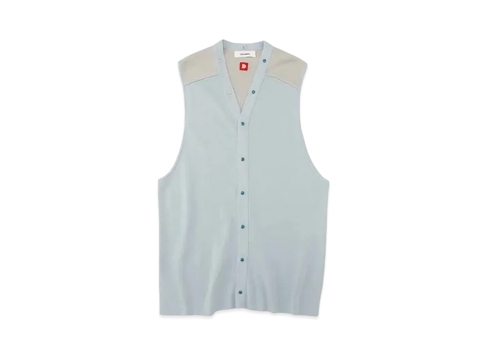 DIGAWEL Long Knit Vest "Gray"