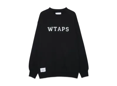 Wtaps Academy / Sweater / Cotton. College "Black"