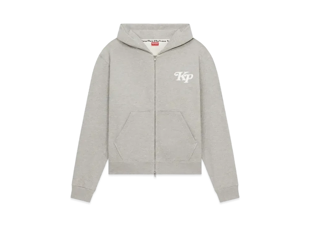 KENZO x VERDY "COLORS" Full Zip Hoodie "Pearl Grey"