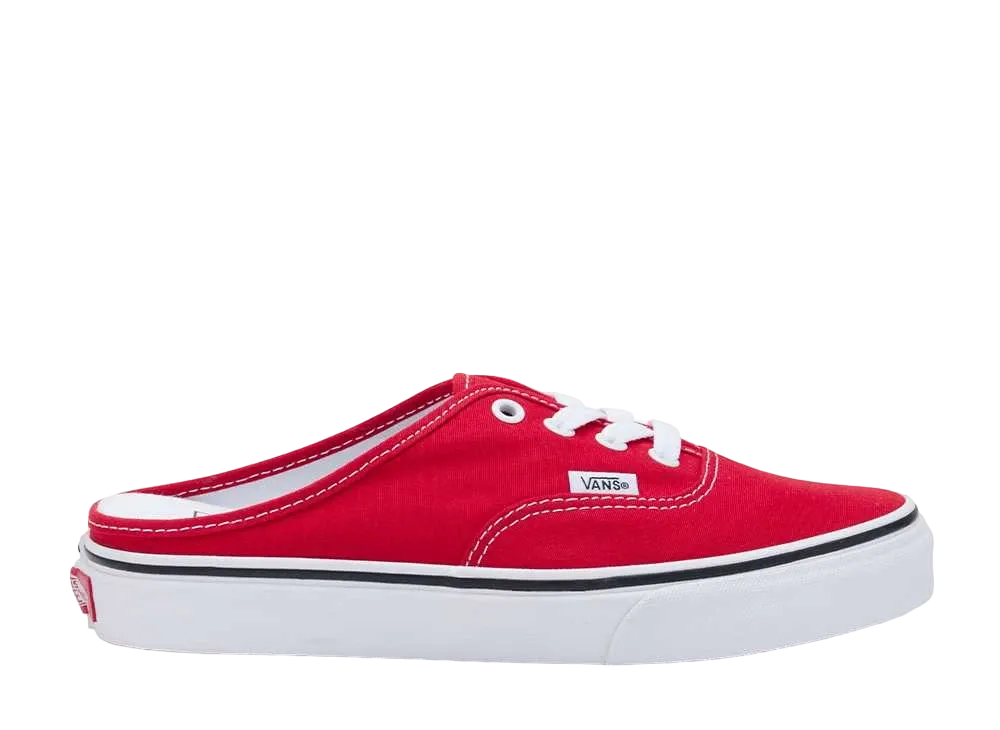 Vans Authentic Mule "Racing Red/True White"