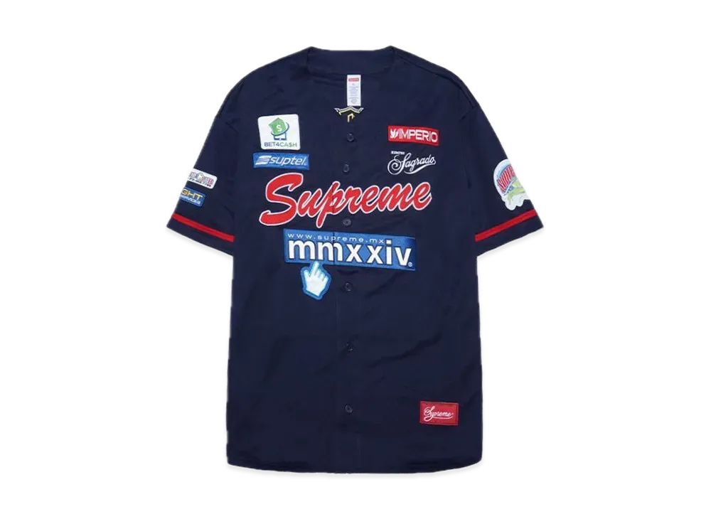 Supreme Chosen One Baseball Jersey "Navy"