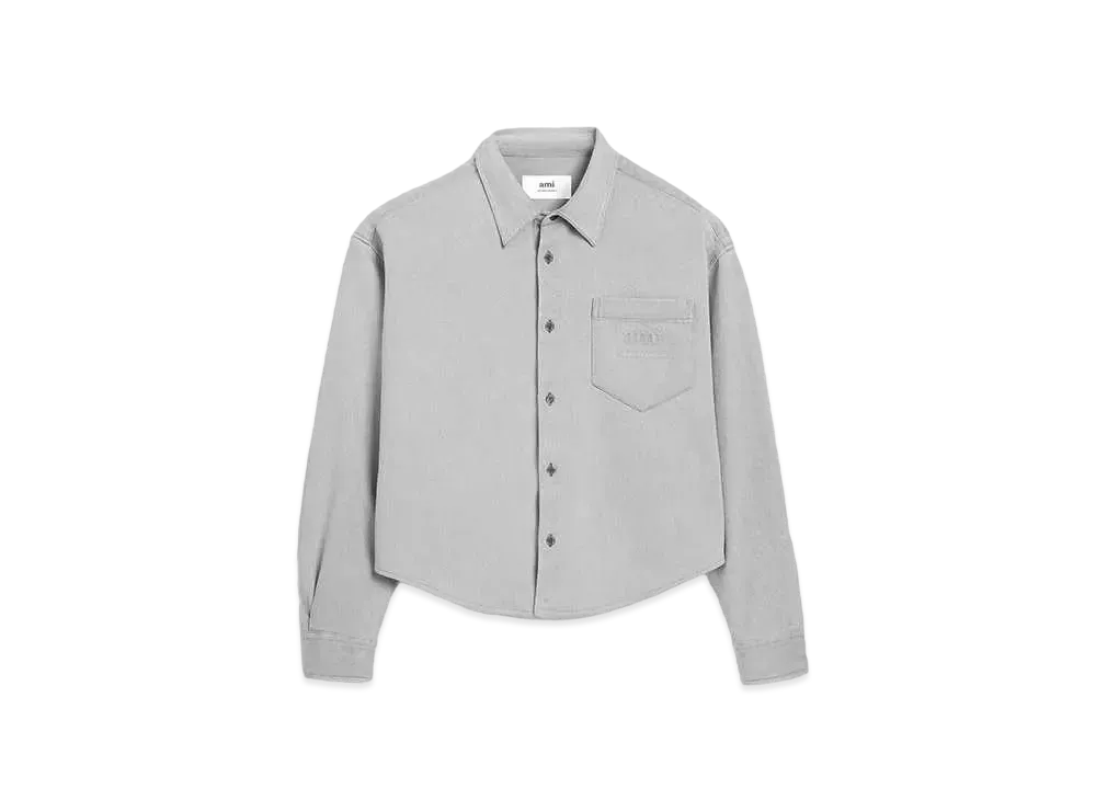AMI PARIS AMI Denim Shirt "Gray"